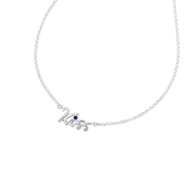 Dower-And-Hall-Stirling-Silver-Kiss-Blue-Sapphire-Luscious-Letters-Pendant