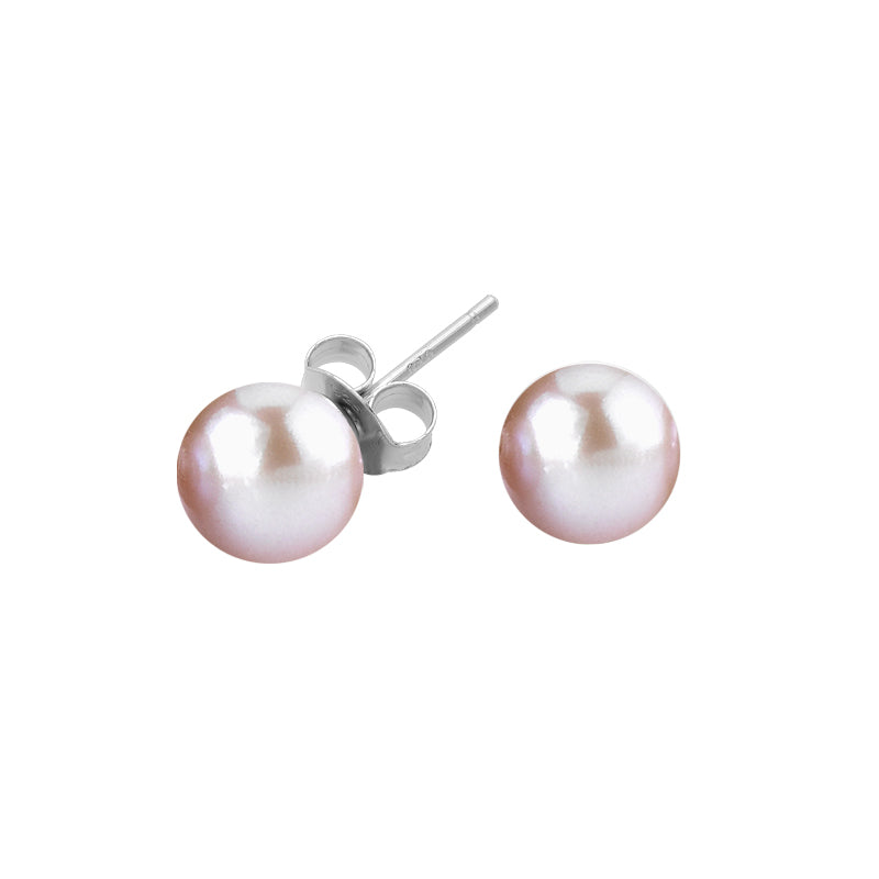 6mm Pink Timeless Freshwater Pearl Studs