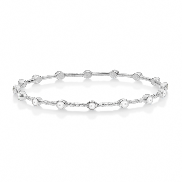 White Pearl Luna Bangle