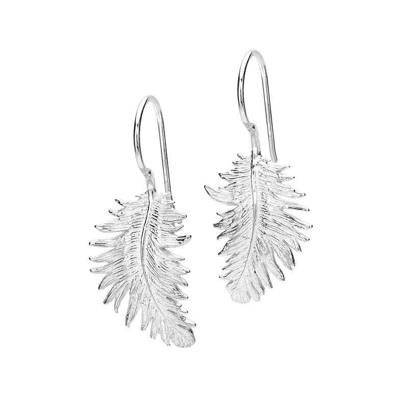 Feather Drop Earrings